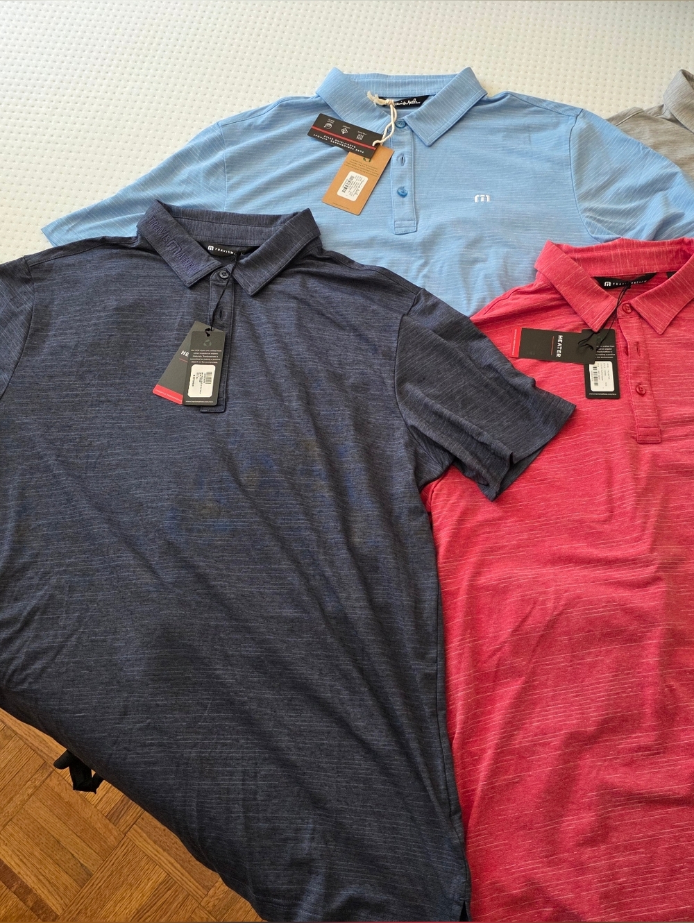 Travis Mathew Mens Lot Of 4 The Heater Polos